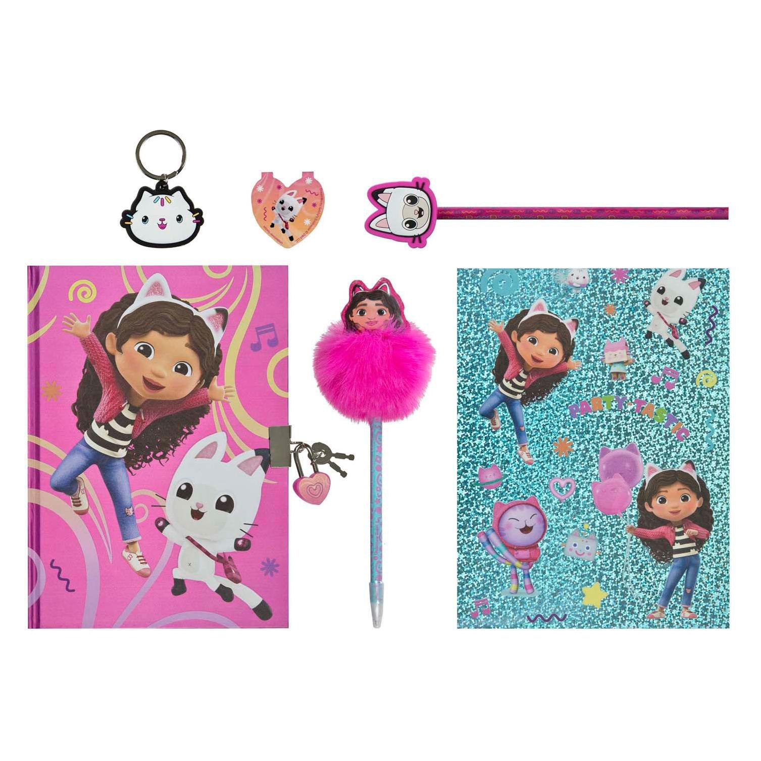 Undercover Glitzer-Tagebuch-Set Gabby's Dollhouse - 6-teilig. (71731504)