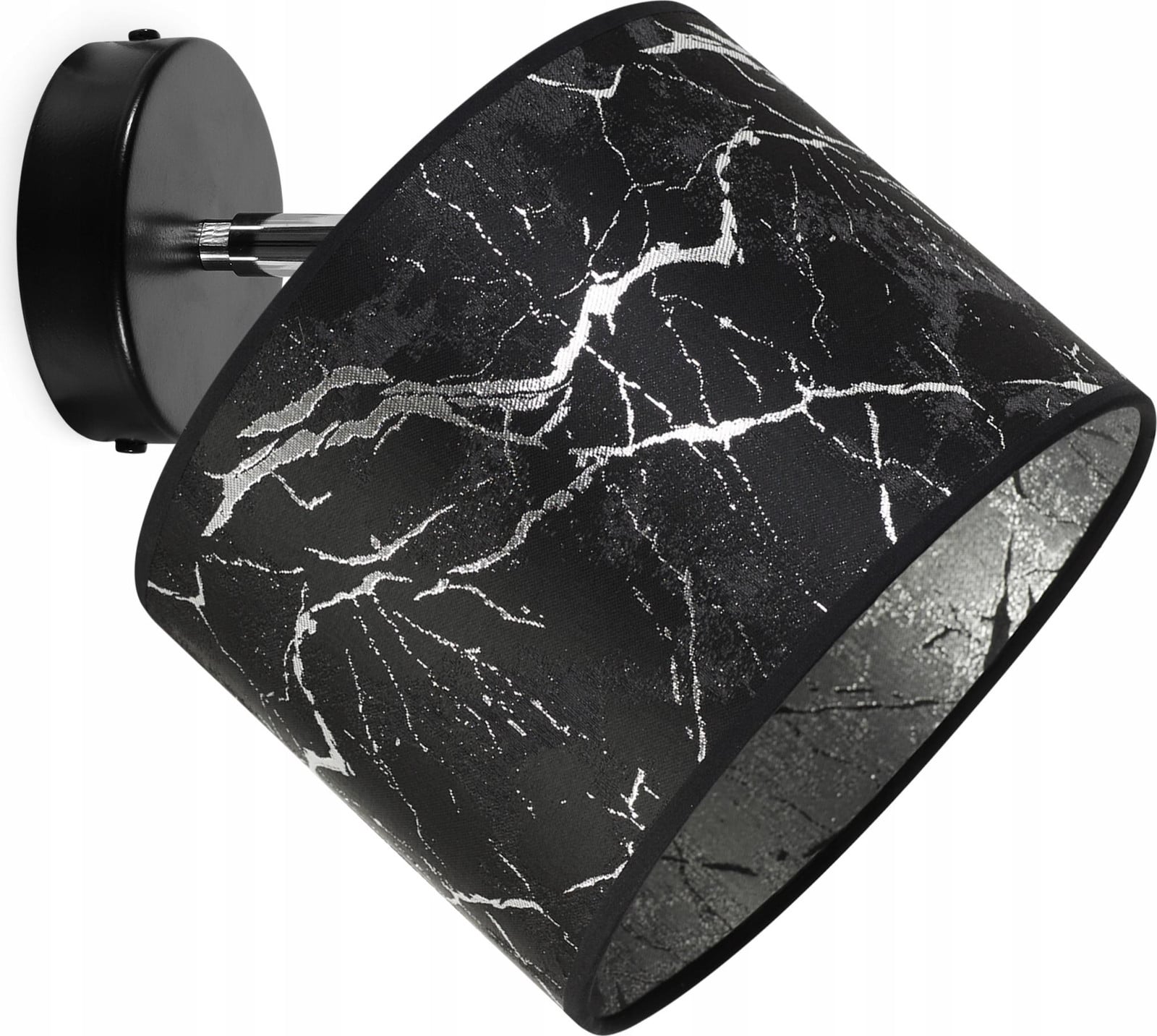 LightHome Wandlamp met Zilveren Patroon