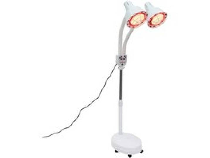 Lampe de thérapie par chaleur infrarouge puissance de 275W hauteur réglable et rotation à 360° Variante : Deux têtes BLANC UE