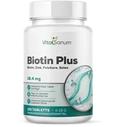 VitaSanum®- Biotin Plus + Zink + Folsäure + Selen – 1 Tablette Tagesportion