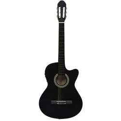 vidaXL Rafonella (Akustik Gitarre, Hartplastik, Lindenholz), Gitarre, Schwarz