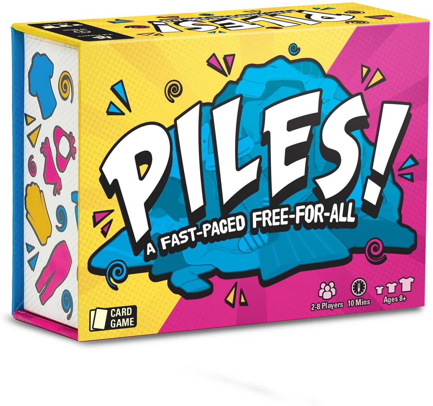 Piles Fast-Paced Free-For-All Card Game by The Lost Boy Entertainment for 2-6 Players, Ages 10+, Compact