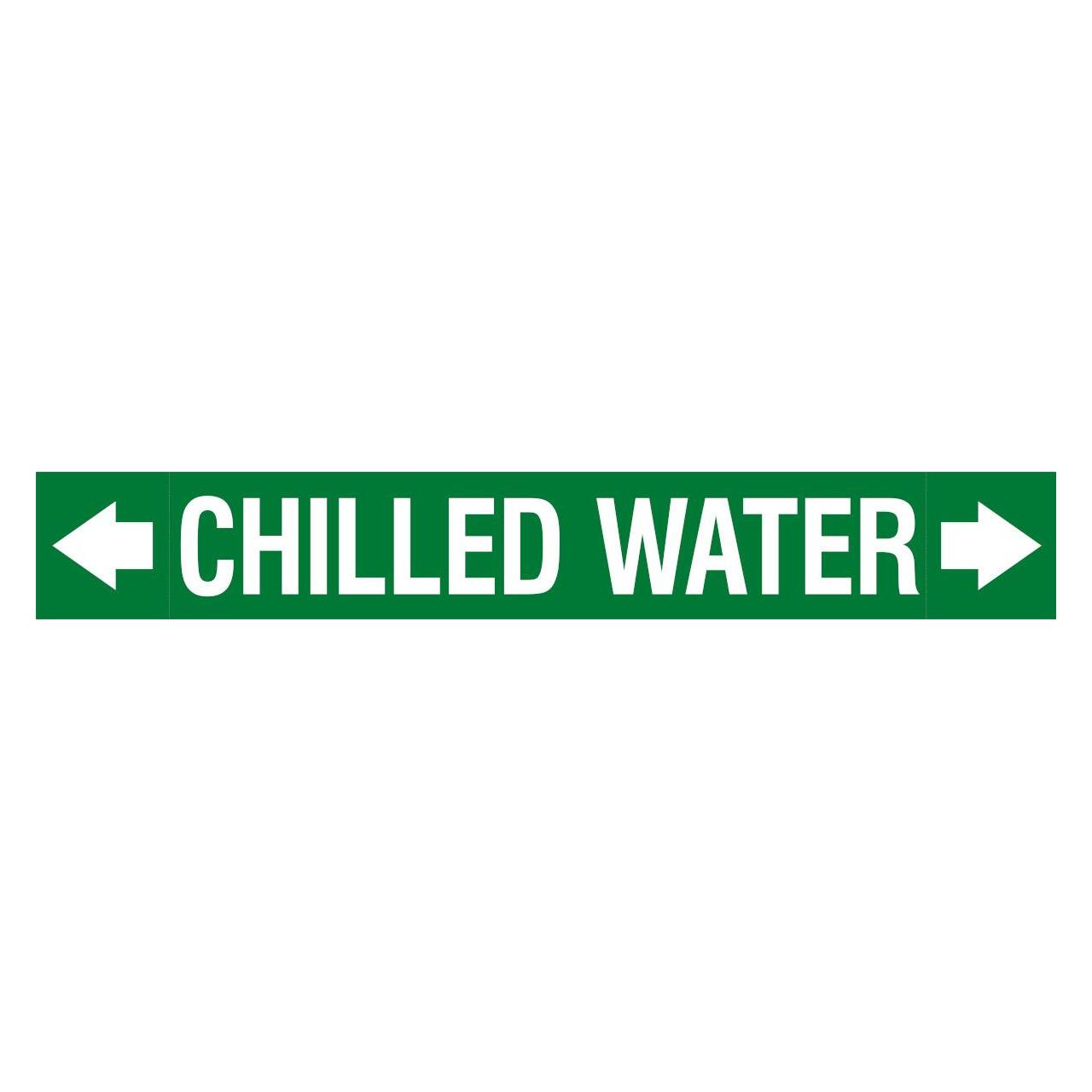 Brady ASME - Rohrmarkierer - Chilled Water (ASMEPM-100X690MM-CHILLED WATER)
