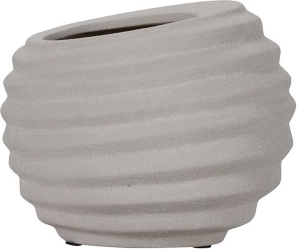 House Doctor Plantenpot Happ aardewerk zand Ø20 x 23cm