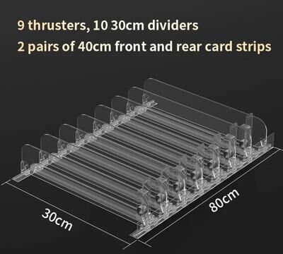 Inspired Finds Automatic Shelf Pusher Display Rack For Cosmetics, Lipstick, Nail Polish & Retail Product Organization 9x10 11.81in