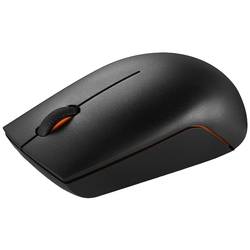 Lenovo 300 Wireless Compact Maus Kabellos Laser Schwarz 3 Tasten 1000 dpi Integriertes Scrollrad, Ergonomisch, Maustasten GX30K79401