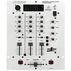 Behringer DX626 PRO Mixer, 3-Kanal DJ Mixer, Mischpult, Silber