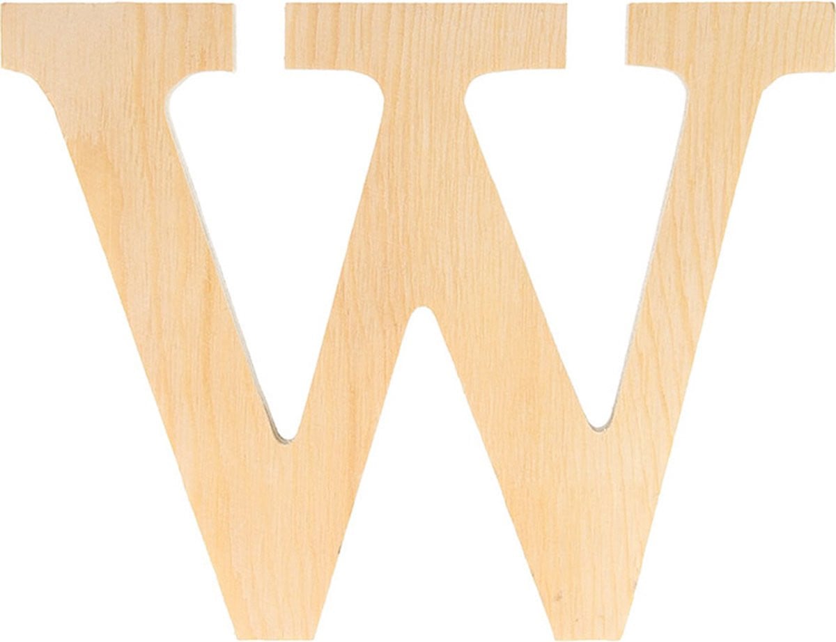 Artemio Houten Letter W, 11,5 cm