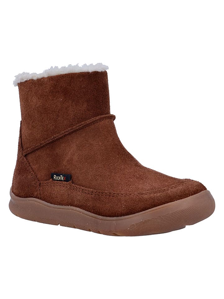 Richter Shoes Leder-Barfußschuhe "Samy" in Hellbraun - 31