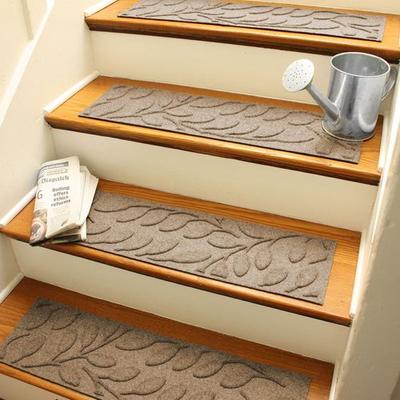 Bungalow Dba Matterly Brittney Leaf Stair Treads Set of Four, Set of Four, Khaki