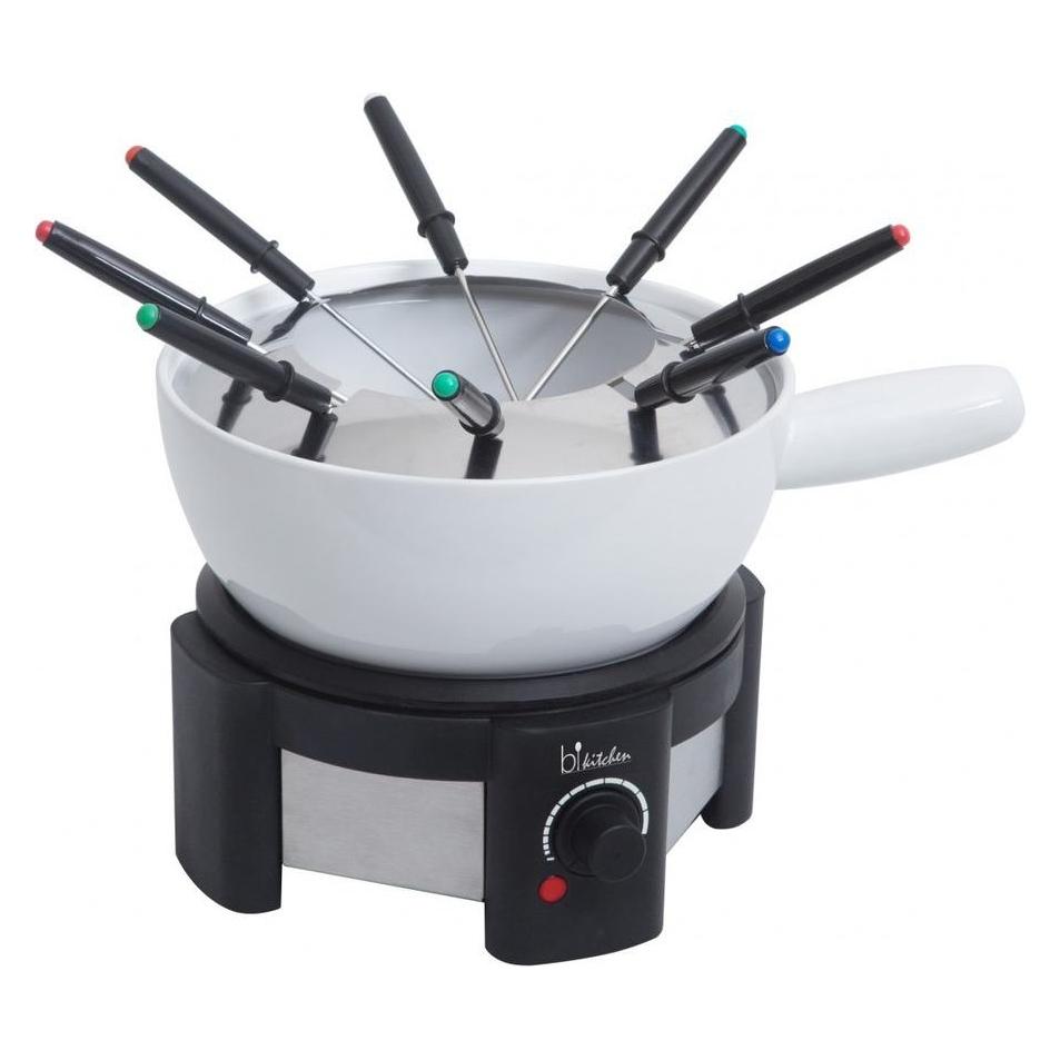 BiKitchen Fondue mit 2 Töpfen - fondue 200 (Käsefondue, Schokoladenfondue) (426003)