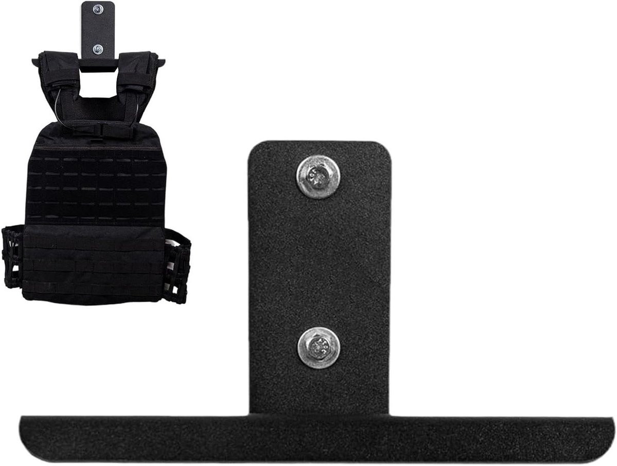 Zwarte Wandhanger Halterhouder voor Fitnessapparaten - 35 cm