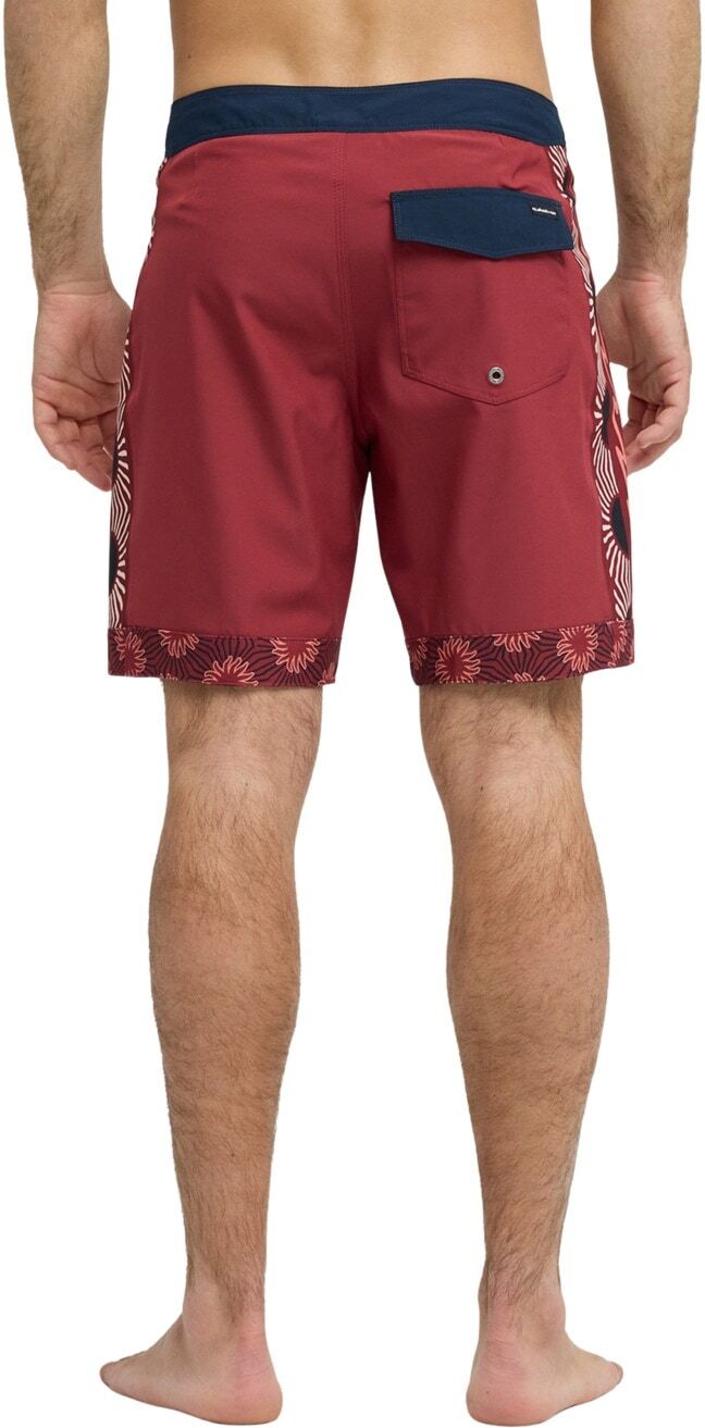 Boardshorts QUIKSILVER "Surfsilk Nomad 18", Herren, Gr. 28(XS), burnt russet, Obermaterial: 88% Polyester, 12% Elasthan., Hosen Boardshorts