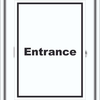 HB-Druck Entrance Schild mit Text Eingang hochkant A1 (594x841mm)