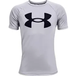 UNDER ARMOUR Jungen Kurzarm Tech Big Logo SS, Größe M in Grau Grau