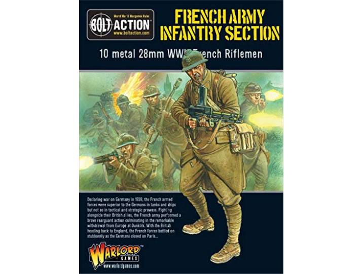 Bolt Action French Army: Infantry Section, 28mm Wargaming Miniatures