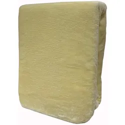 Winter Teddyplüsch Spannbettlaken 90-100x200cm Beige flausch kuschelig
