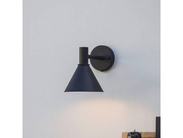 PR Home Aussenwandleuchte Minitripp, dimmbar, schwarz, Metall, Skandinavisch, Wandleuchte außen