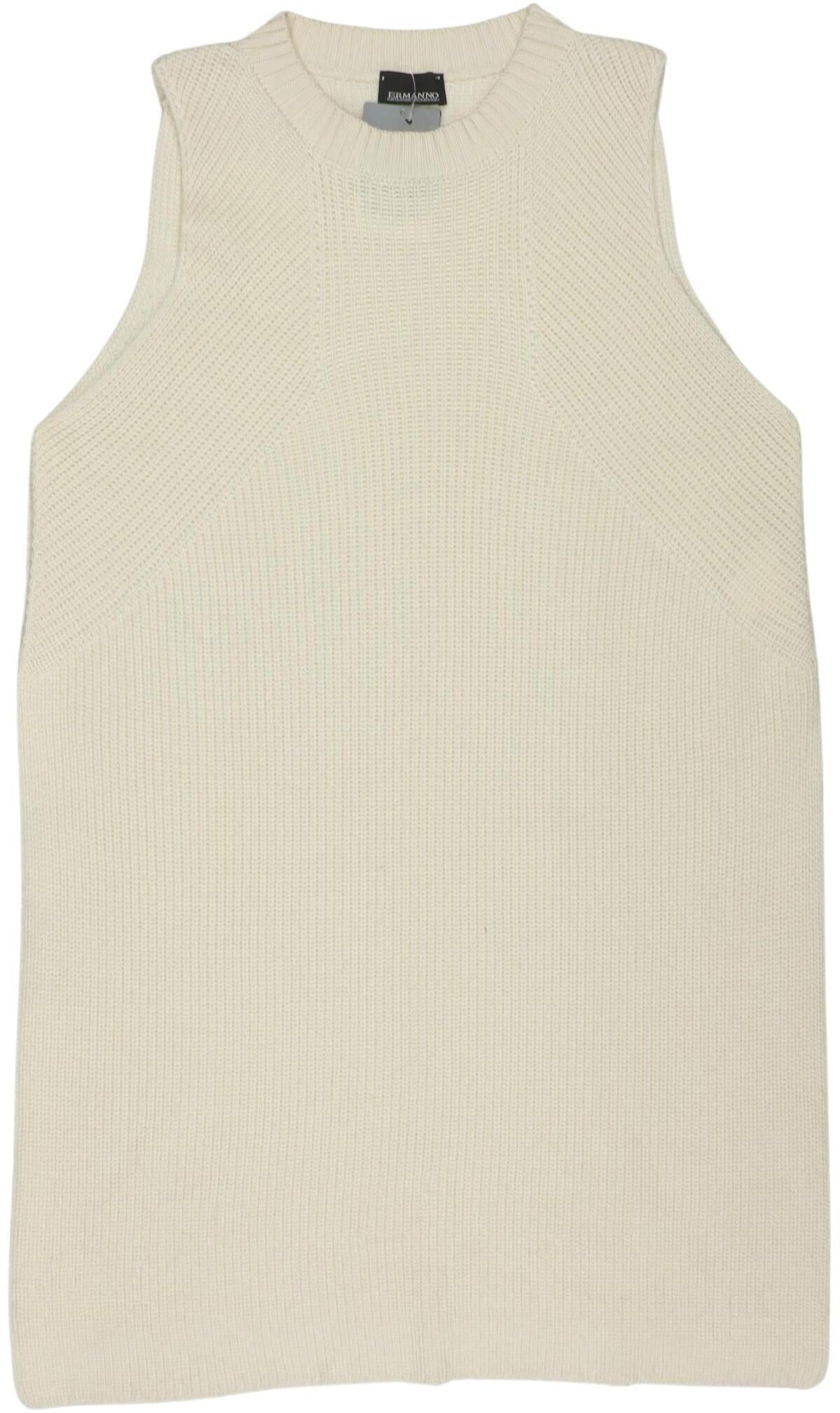Ermanno Scervino Damen Pullover, Cremeweiß, Gr. EU 40 (IT 46), Wolle / Synthetik - Second Hand