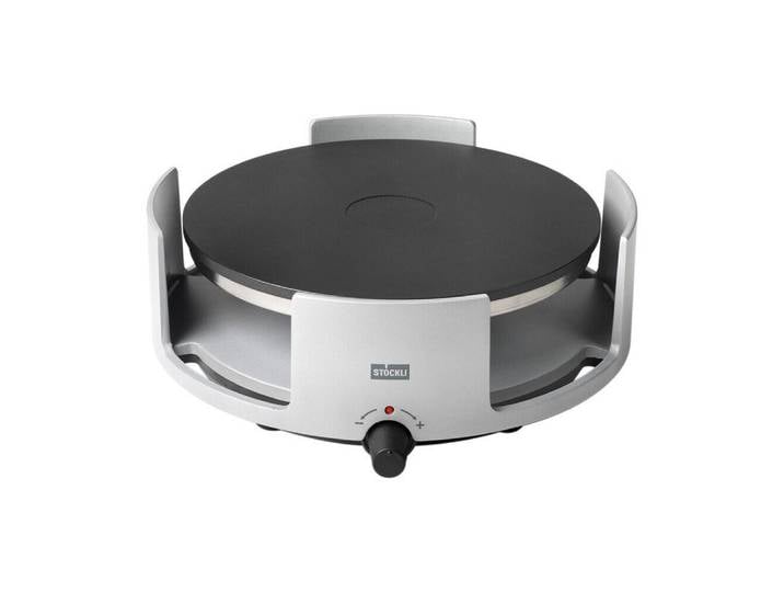 Stöckli Elektro-Fondue Rechaud Avalon 22 cm hellgrau, Rechaud Avalon, Ø18,5cm, Aluminiumdruckguss
