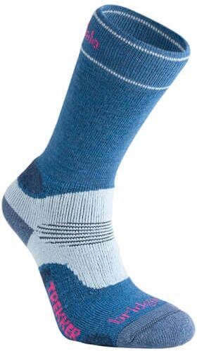 Bridgedale Womens Hike Midweight Merino Performance Boot Socks Blue Sky
