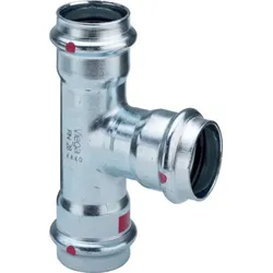 Viega T-Stück mit SC Prestabo 1118 in 15mm Stahl verzinkt