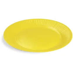 Pappteller (FSC Mix) gelb Ø23cm
