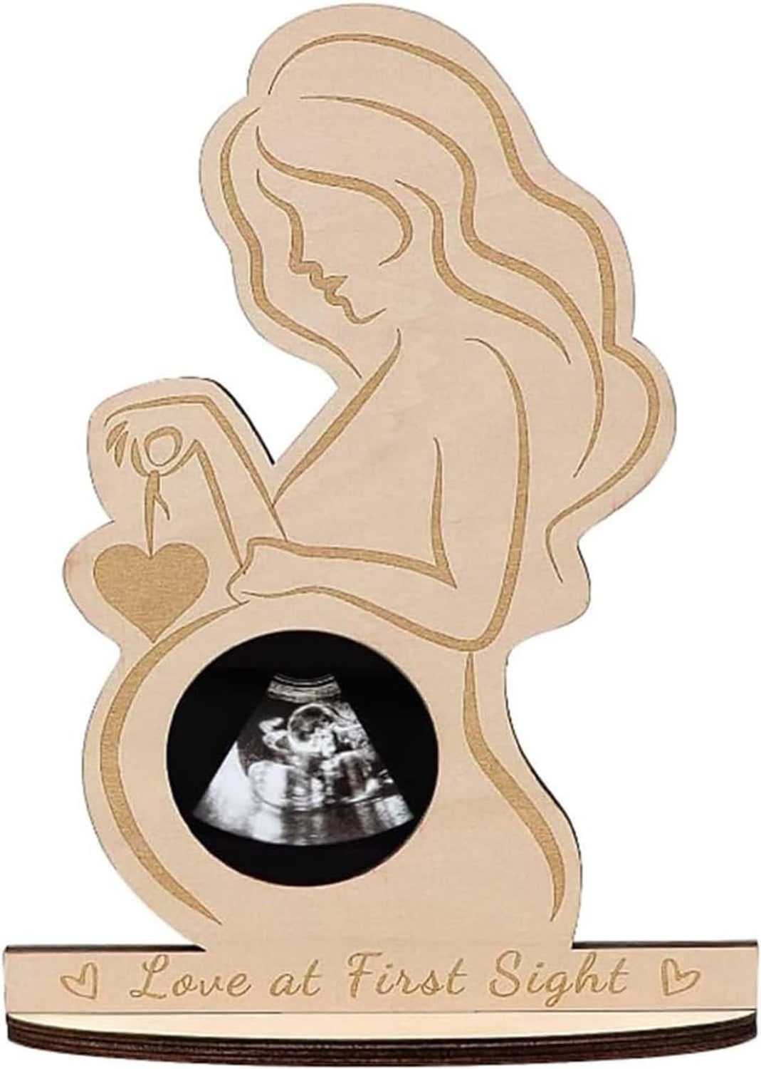 Unieke Houten Fotolijst voor Echofoto's van Zwangerschap