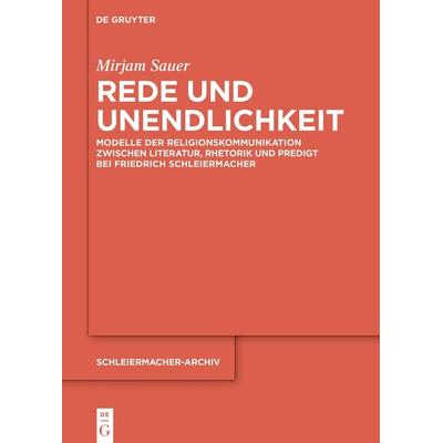 Rede und Unendlichkeit, Gebundene Ausgabe von Mirjam Sauer, De Gruyter, 978-3-11-063942-1