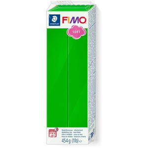 Staedtler Modelliermasse 8021-53 FIMO soft, ofenhärtend, tropischgrün, Großblock, 454g
