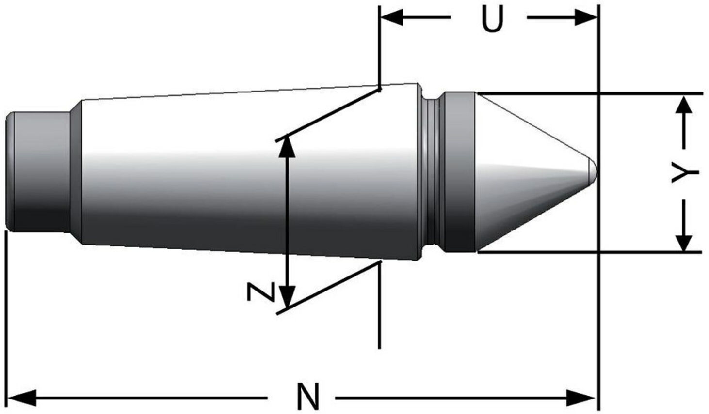 RÖHM Zentrierspitze CoK, Spannkreis-Ø 16 (088123)