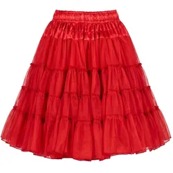 Thetru Petticoat Deluxe rot 3-lagig (One Size)
