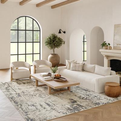 Nourison Concerto Modern Abstract Distressed Area Rug.
