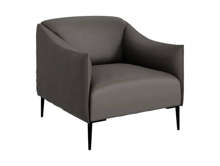 Sessel Sally, Johann Jakob, lk z/ graphite, Leder