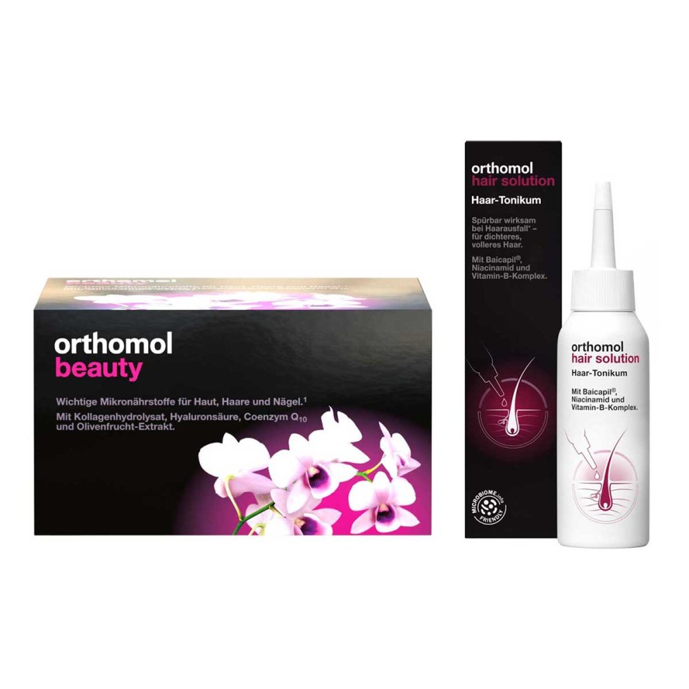 Orthomol pharmazeutische Orthomol Beauty Trinkfläschchen+Orthomol Hair Solution Tonikum 08107197