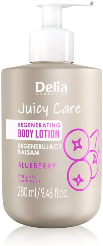Delia Cosmetics Juicy Care Blueberry lait corporel régénérant 280 ml