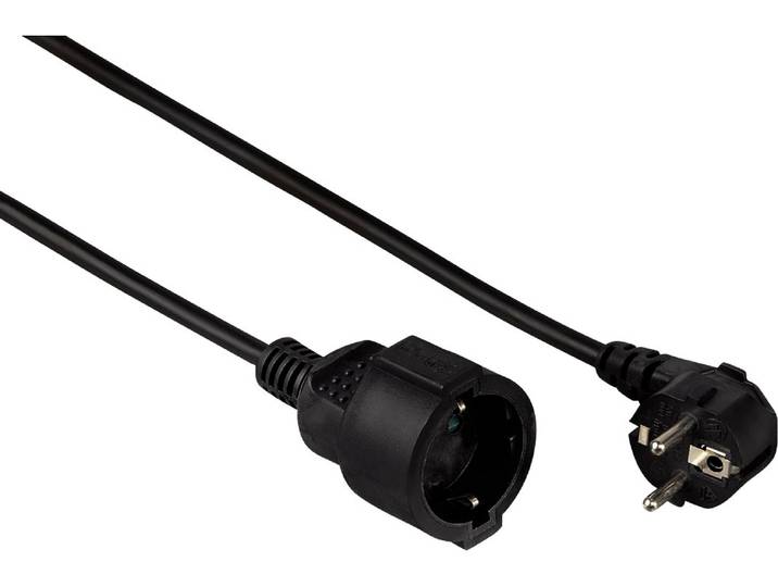 Verlängerungskabel HAMA, schwarz, Kabel, Verlängerungskabel