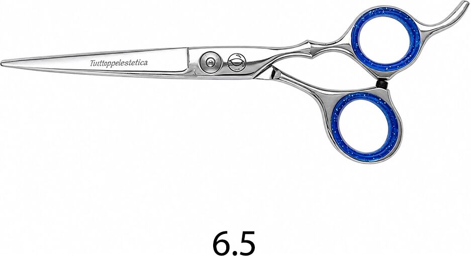 Tuttoperlestetica Forbici Professionali da Taglio 6.5” per Parrucchiere e Barbiere in Acciaio Giapponese Steel 420