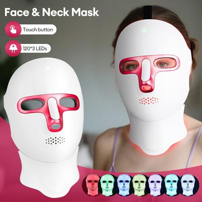 Handpicked Choices 7 Color LED Light Therapy Mask Wireless Red Light Therapy Mask For Face And Neck Skin Rejuvenation 7 Color LED Light Therapy Mask Wireless Red Light Therapy Mask For Face And Neck Skin Rejuvenation