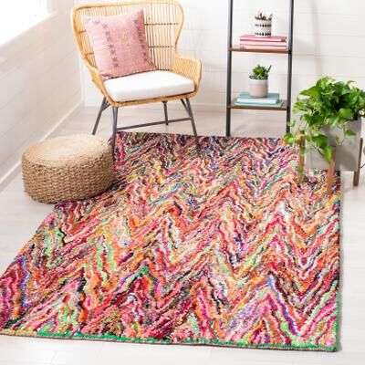 SAFAVIEH Handmade Nantucket Sabira Contemporary Cotton Rug