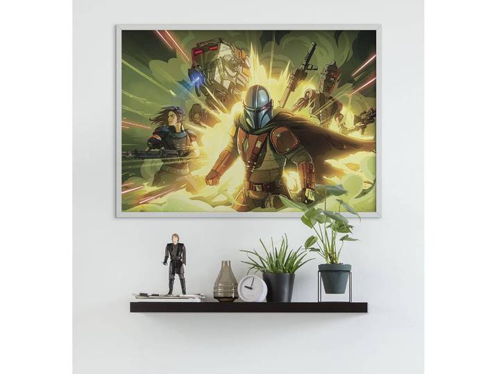 Tableau déco Fireteam Papier photo avec surface satinée et haute résistance à la lumière Multicolore 70 x 50cm