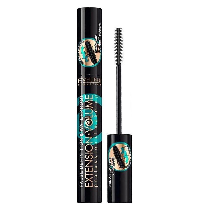 Eveline Extension Volume Waterproof Mascara Waterproof Mascara 10Ml (Black) (081524)