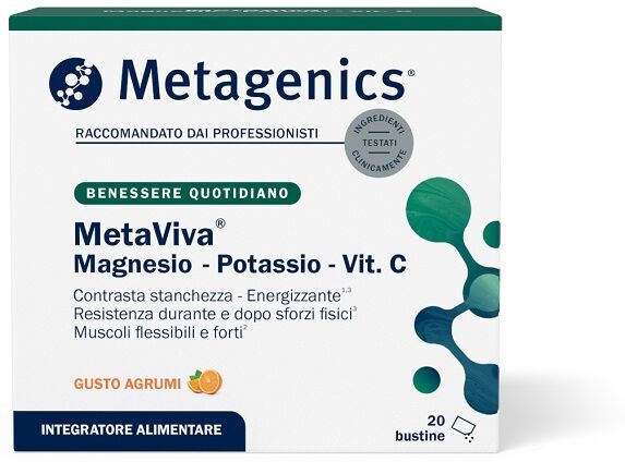 METAGENICS BELGIUM bvba METAVIVA MG-K-VIT C, 20 bustine