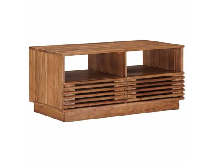 pokgdf Couchtisch Aus Massivem Akazienholz Mit Schublade, Handgefertigt, Handgefertigt, Akazienholz, Schublade, Rechteckig, Modern, Innenbereich, Teakbraun