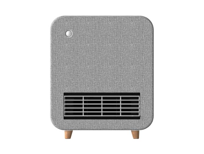 KOENIG Keramikheizlüfter Apus 1500 W , grau (grau, weiß), B:12cm H:33cm, Heizstrahler, Keramikheizlüfter