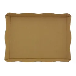 MONOUSO - Papptablett für Catering oder Fast Food Kraft 26,5x19,8cm (200 Stück)