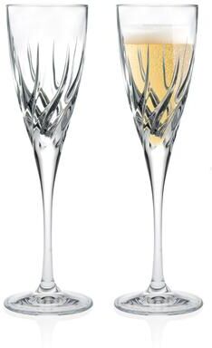 Majestic Gifts Inc. Majestic Gifts European Glass Champagne Flute- Set/2-6 Oz.