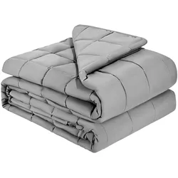 VEVOR Gewichtsdecke, 11,5 kg, Therapiedecke 2235x2640 mm, Kingsize, Gewichtete Decken mit Glasperlen, geeignet für Erwachsene mit 113–140 kg, Linderung von Angstzuständen und Stress, grau
