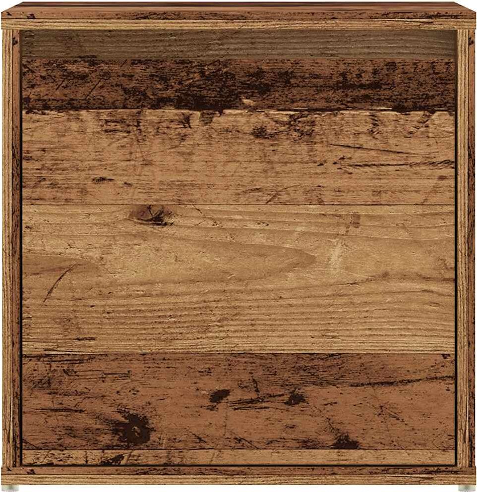 vidaXL Tiroir boîte vieux bois 40,5x40x40 cm bois d'ingénierie