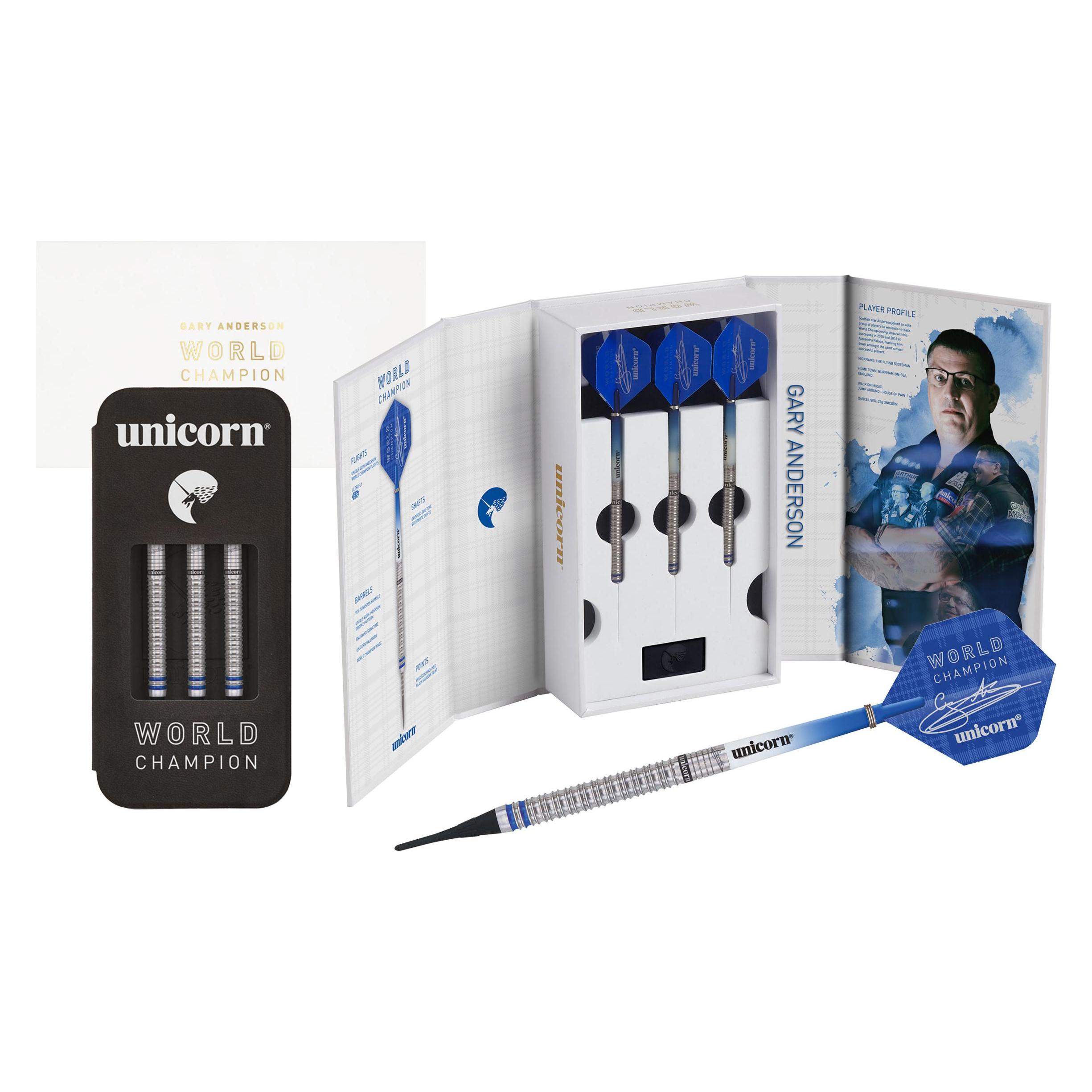 Unicorn Phase 3 World Champion Gary Anderson Soft Darts Presentation Box (20 g) (B07F86HF76)